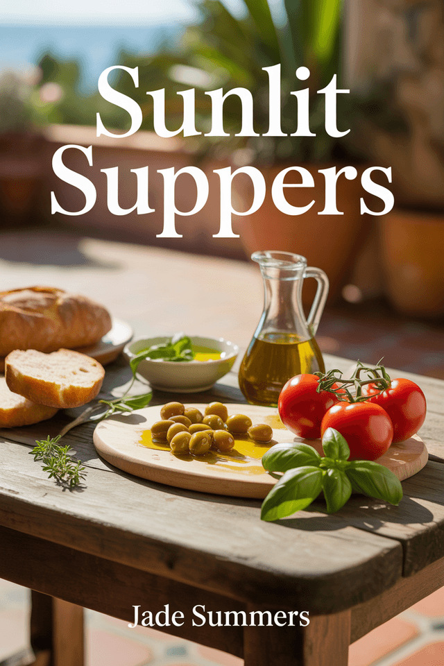 Sunlit Suppers: Mediterranean Diet Recipes for Vibrant Evenings cover