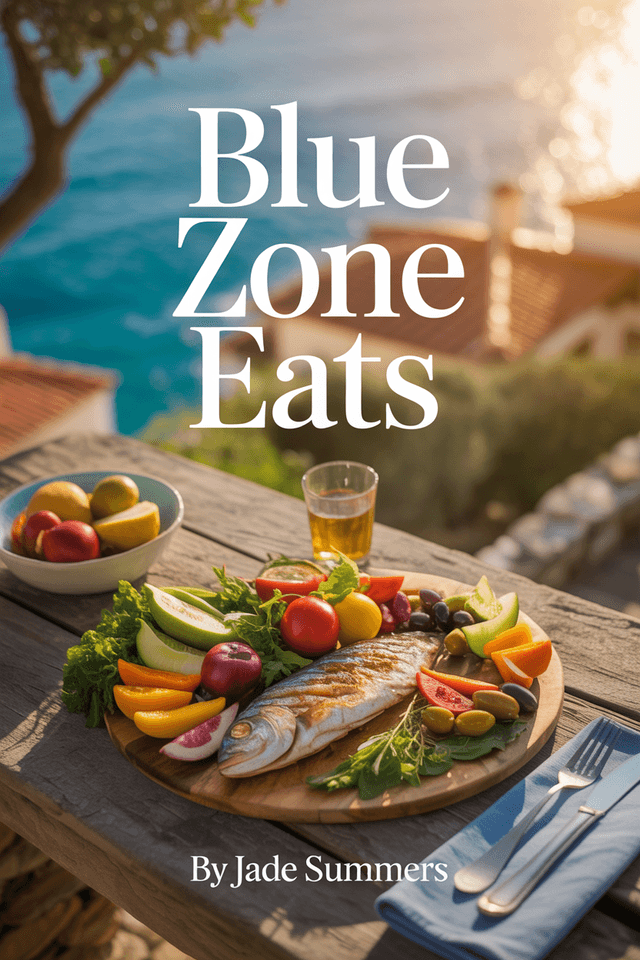 Blue Zone Eats: Mediterranean Diet Recipes for Longevity and Vitality cover