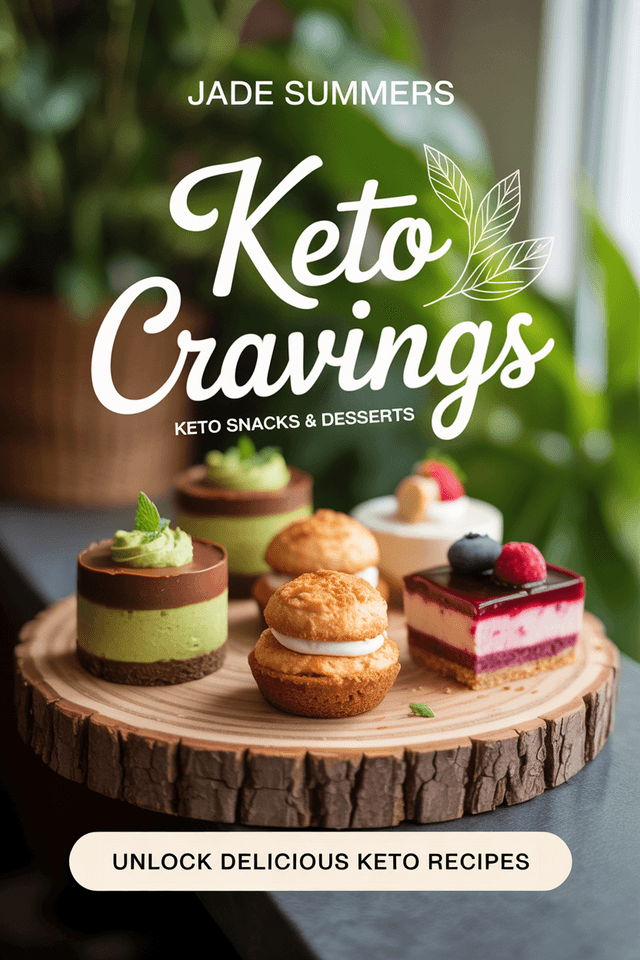 Keto Snacks & Desserts: Satisfying Your Keto Cravings with Low-Carb Treats cover