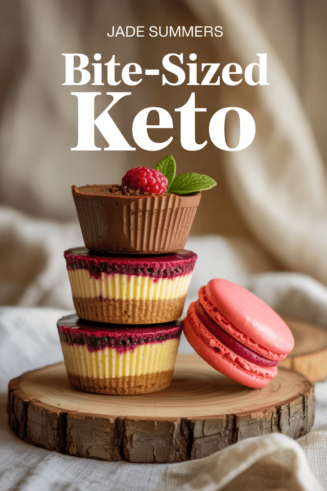 Bite-Sized Keto: Delicious Low-Carb Snacks & Desserts cover