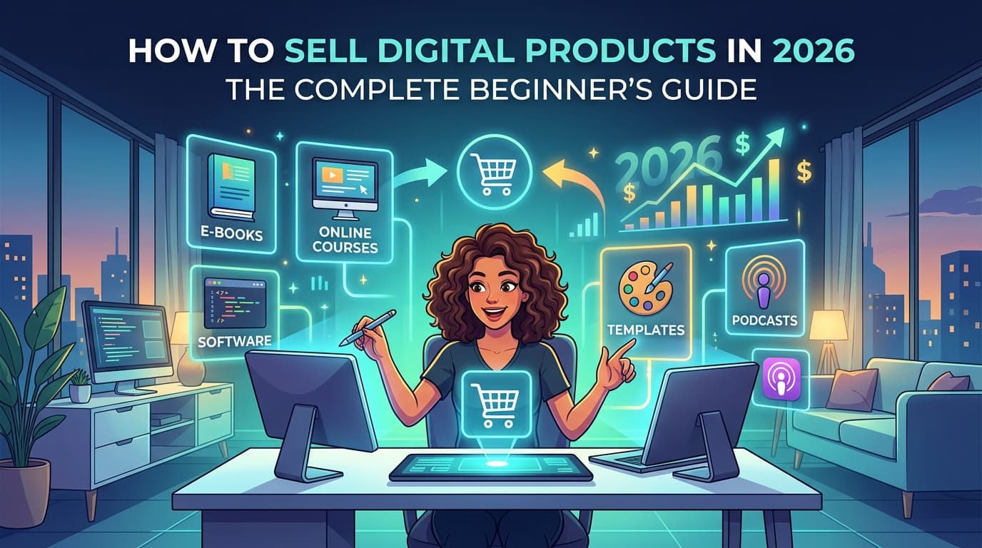 How to Sell Digital Products in 2026: The Complete Beginner's Guide featured image